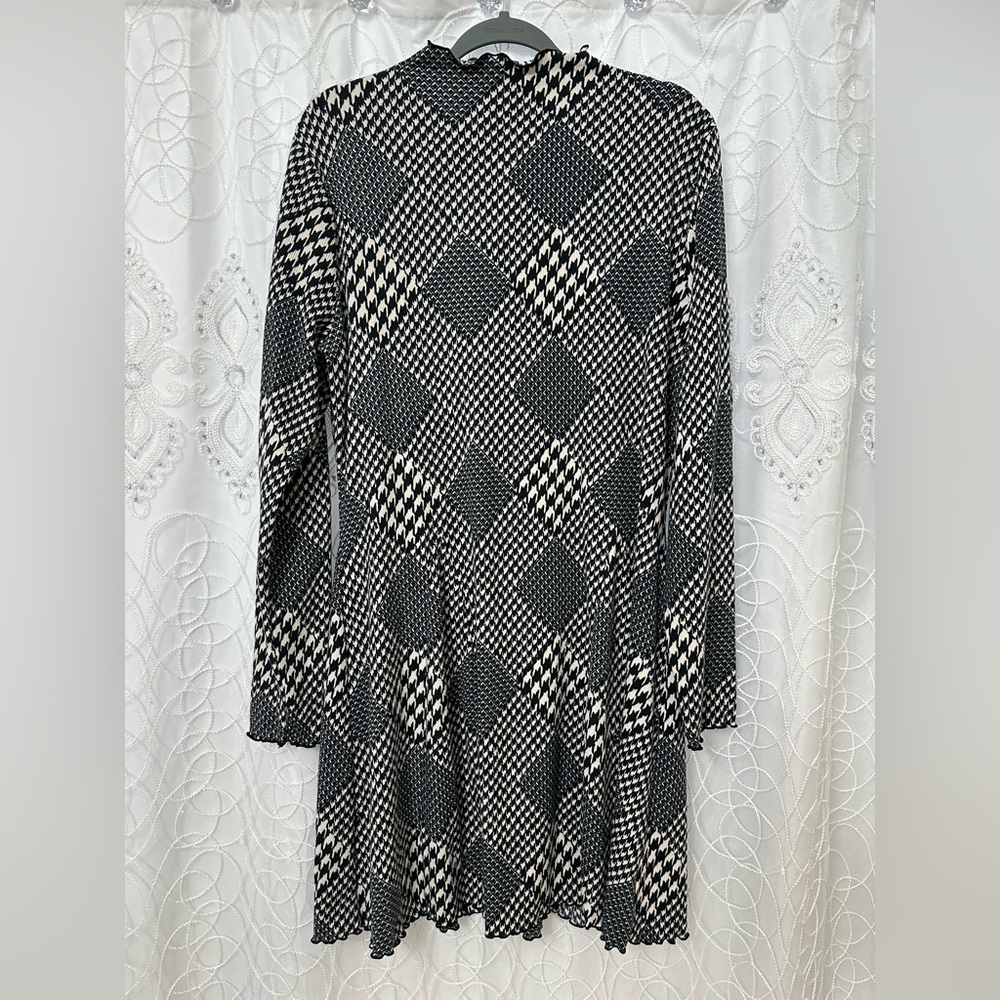 Mock turtle neck dress